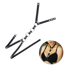 Модные кожаные ремни сексуальные нагрудные скульптурные поясные ремни панк готический сексуальный бондаж из искусственной кожи поясные ремни