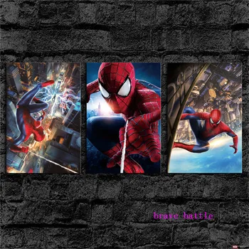 

Justice League Amazing Spider Man 3 Pieces Canvas Painting Print Living Room Home Decor Modern Wall Art Oil Painting