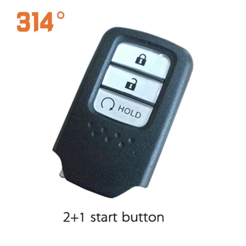 

Four-button Black Smart Remote Control Key Replacement Key Shell With Start Button Suit For Honda Bin Chi / Accord / Odyssey