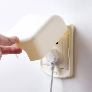 

Practical Dustproof Anti - electrical Socket Cover Case Baby Safety Waterproof Socket Protection Plastic Switch Box Home Decor