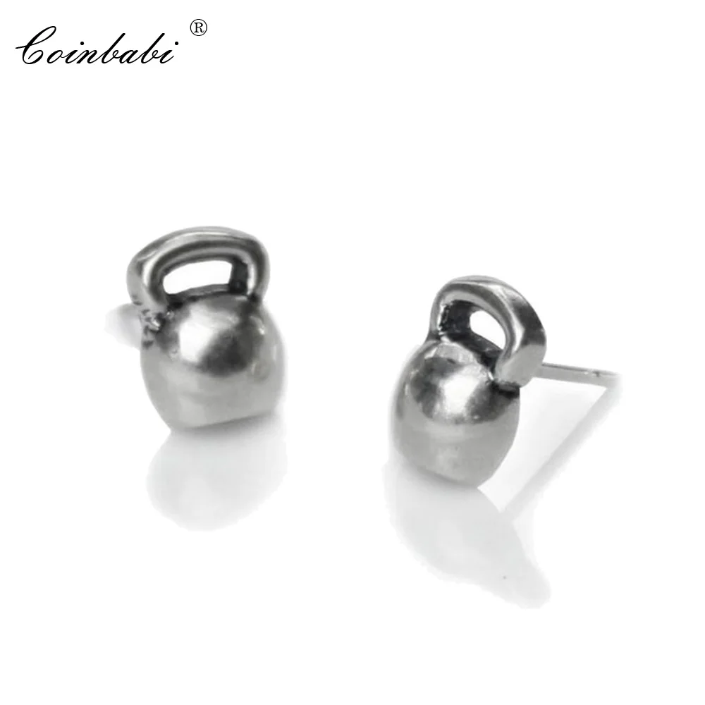 

Stud Earrings Kettlebells Sporty Gif For Women Men Ts High Quality Earring Thomas Style 925 Sterling Silver Fashion Jewelry