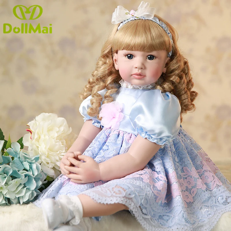 23 дюйма 60 см Bebe Reborn Baby Doll Мягкий Силиконовый мальчик девочка игрушка подарок для