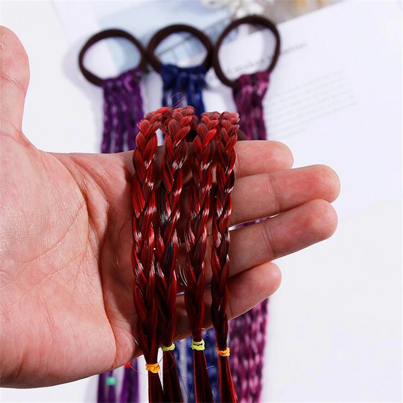 Korean style girl cute wig headwear trend scorpion hair ring shape high elasticity four color girl hair ring Korean style girl cute wig headwear trend scorpion hair ring shape high elasticity four color girl hair ring