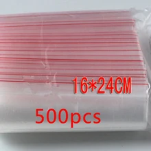 500 шт. 16x24 см Прозрачный Путешествия пластиковый мешок подарочная упаковка мешок для ожерелье/изделия Малый Ziplock ясно самостоятельная Seal сумки pe DIY