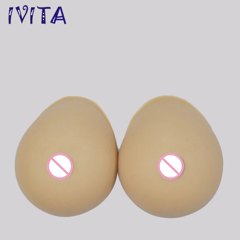 

2400g/Pair Sudan Stick-On Full Silicone False Boobs Crossdresser Silicone Breasts Transvestite User Mastectomy