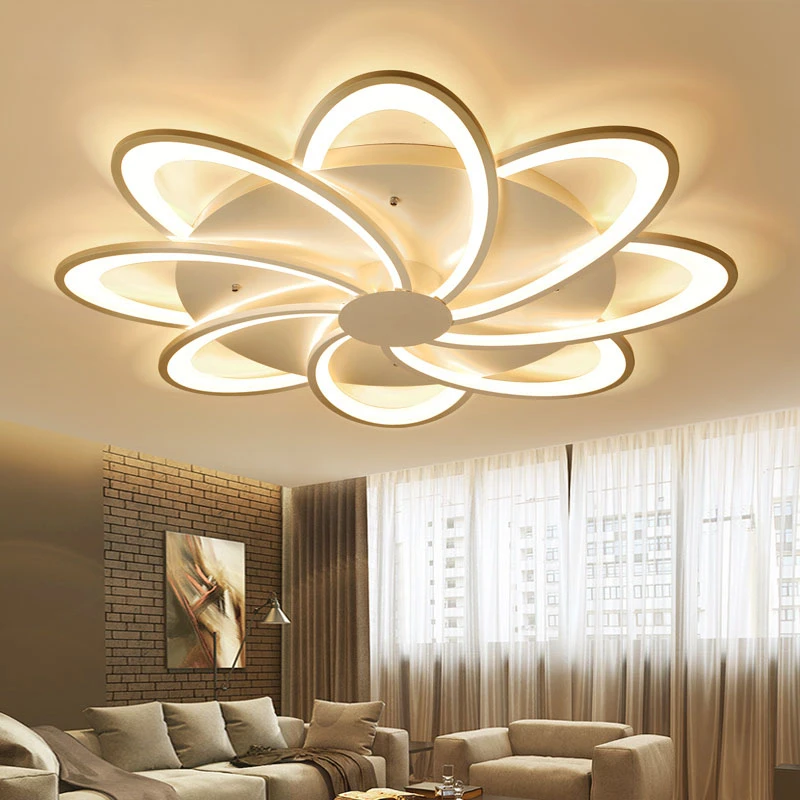 

New modern Art Acrylic LED Ceiling Lights Living Room ceiling lamp bedroom Decorative lampshade chandelier ceiling fixtures