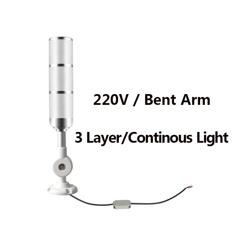 Машина светильник Led 3 цвета индикатор светильник 24V 220V Предупреждение светильник машина мастерской сигнальный зуммер сигнализации осторожно звук светильник сигнализации - Цвет: F