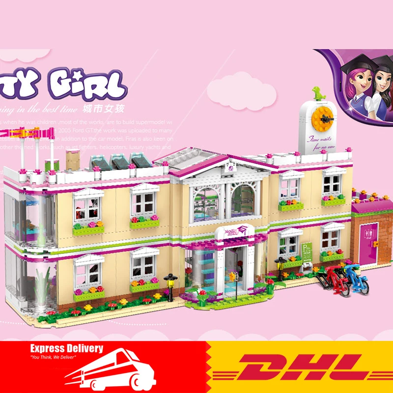 

XINGBAO 12001 New 1750Pcs City Girl Series The Happy Teaching Building Set Building Blocks Bricks Funny Toys for Child Girls