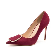 Free shipping fashion women Pumps lady Black suede buckle Pointy toe high heels shoes 10cm 8cm party shoes wedding bride цена Free shipping fashion women Pumps lady Black suede buckle Pointy toe high heels shoes 10cm 8cm party shoes wedding bride цены онлайн