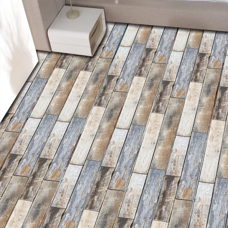 

Europe 3D Wood Grain Wall Sticker Self Adhesive Wallpaper Waterproof Kitchen Wardrobe Cabinet Furniture Renovation Floor Sticker