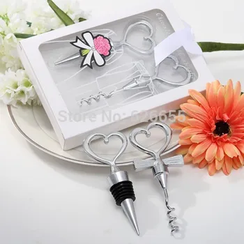 

New Free shipping USA 50sets/lot Cheers to a Great Combination Wine Bottle Corkscrew and Stopper Sets Wedding souvenirs