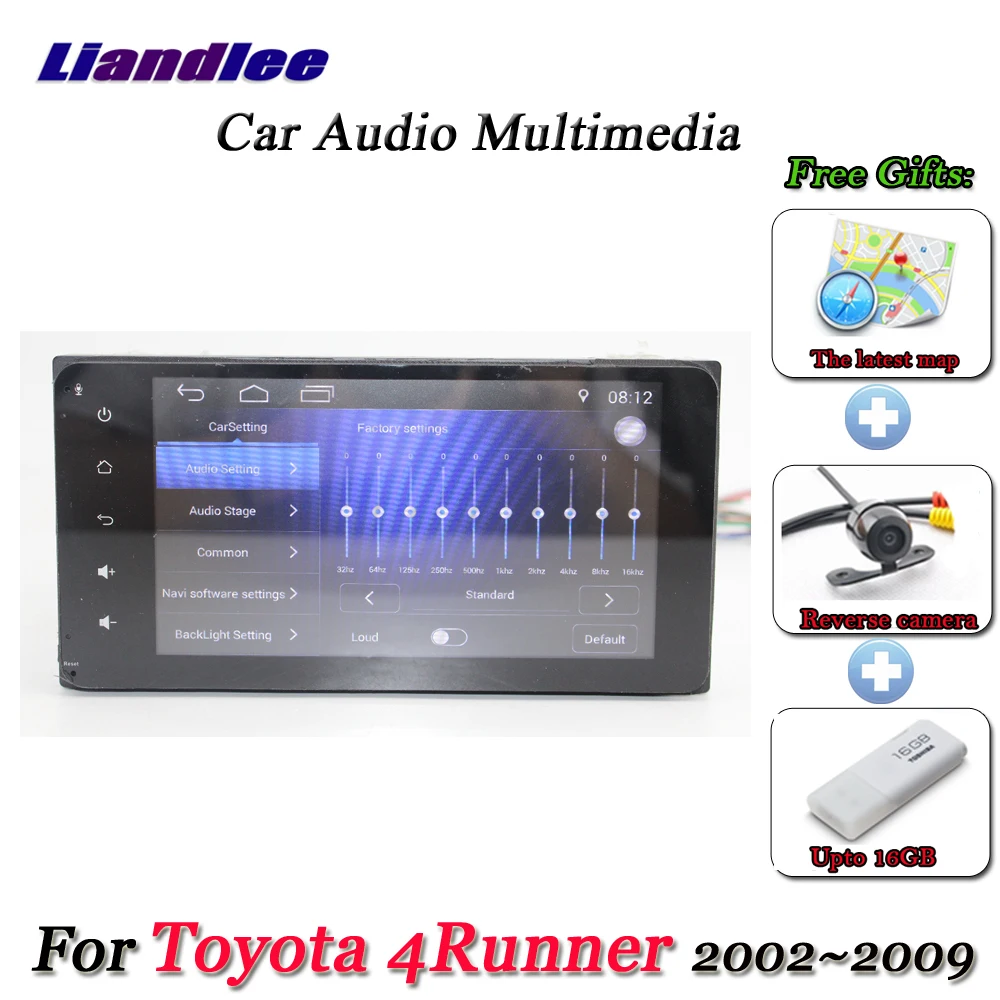 Liandlee автомобильная система Android для Toyota 4runner N210 2002~ 2009 Радио Стерео Камера gps Navi MAP навигация HD Экран мультимедиа