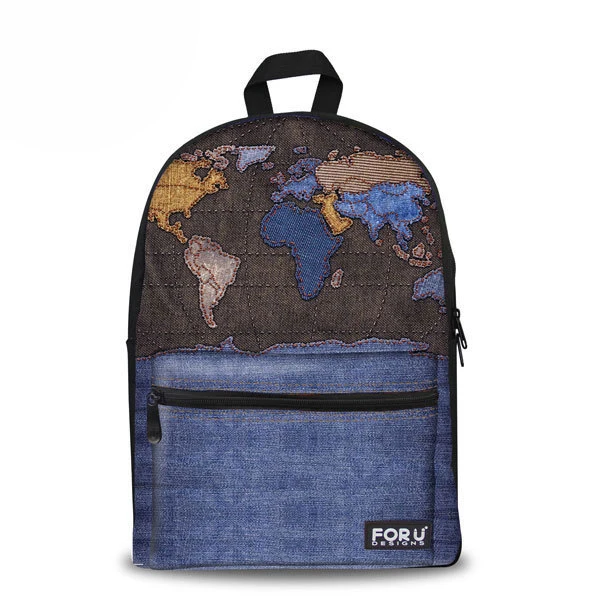 

Customized World Map Women Backpack Vintage Style Women Canvas Wind Backpack Ladies Girls College School Bag Drop Shipping