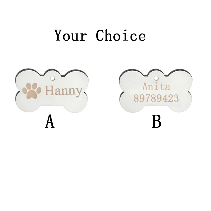 New-Bone-Identity-Card-20pcs-Personalized-Dog-ID-Tags-Supplies-Customized-Laser-Cat-Puppy-Name-Phone 