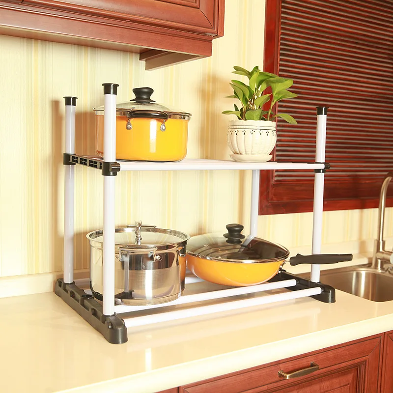 

Kitchen supplies racks microwave storage pot oven dish rack organizer