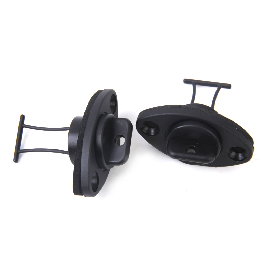 2 Pcs Universal O-ring Drain Plug With 4 Pcs Screws Rowing Boat Accessories Marine for Kayak Canoe Boat Black