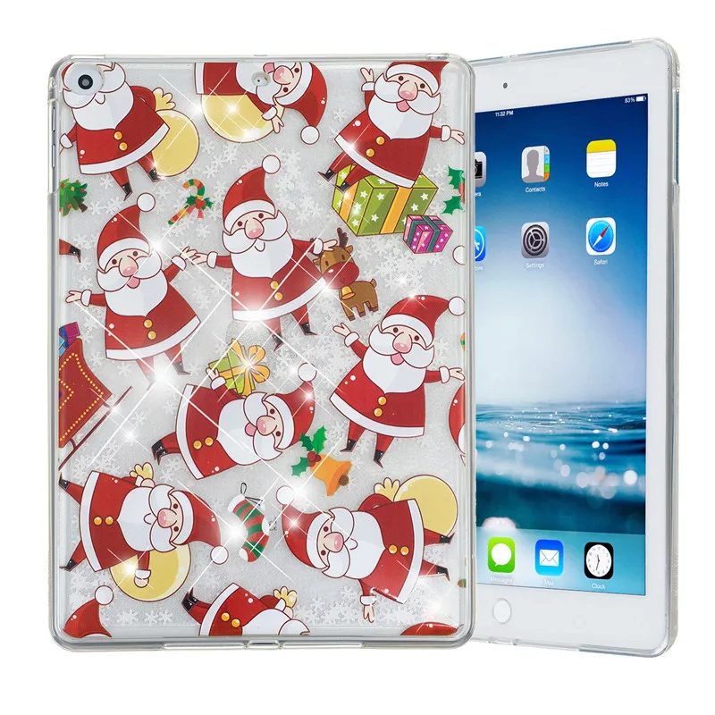 Wekays для Apple Ipad Air2 Ipad 6th Блестящий жидкий силиконовый чехол Fundas для Coque IPad Air 2 IPad 6 IPad6 9,7 дюймов чехол s