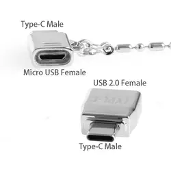 Тип C Мужской USB/Micro USB адаптер Женский OTG данных Зарядное устройство конвертер для Huawei P9 MacBook Nexus 5x6 P оптовый магазин