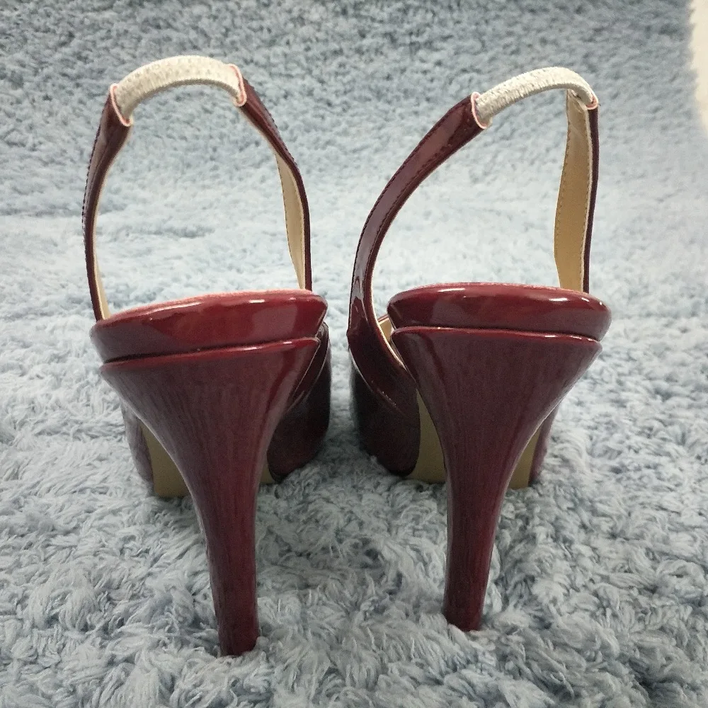 CHMILE CHAU/пикантные модельные вечерние туфли; женские туфли-лодочки с открытым носком на высоком каблуке-шпильке; zapatos mujer; большие размеры 10; S1