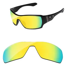 Polycarbonate-24K Золотые Зеркальные Сменные линзы для солнцезащитных очков оправа UVA и UVB Защита