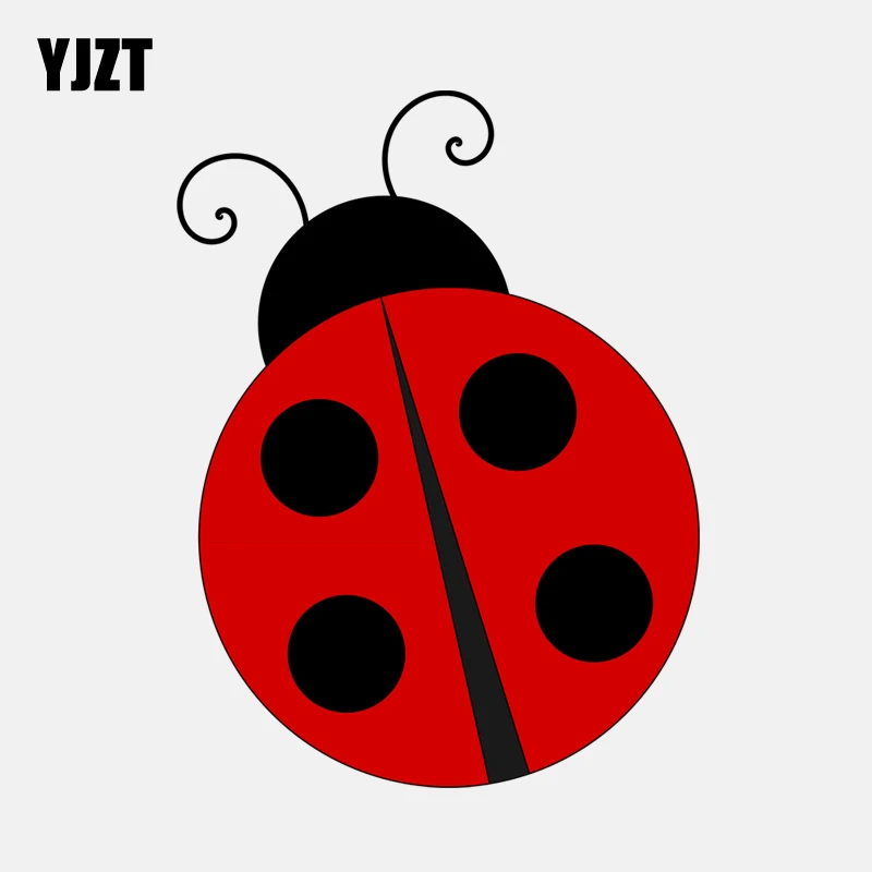 

YJZT 14.5CM*11.6CM Creative Insect Ladybug Animal Decal PVC Motorcycle Car Sticker 11-00836