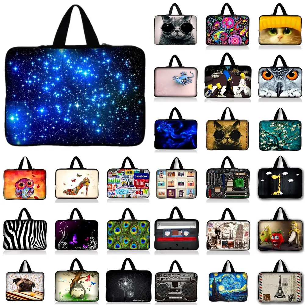 

7 9.7 10.1 11.6 12 13 13.3 14.4 15.4 15.6 17 17.3" Women Men PC Laptop Computer Bag Sleeve Case For Samsung HP Dell Lenovo Acer
