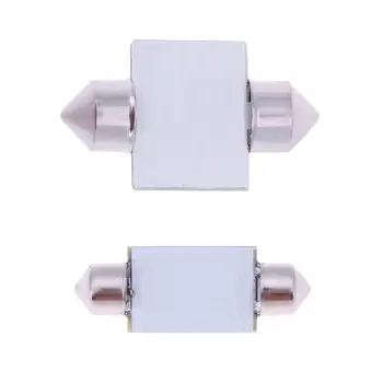 

2pcs/set 12V White COB Car Interior Festoon Doom Door Reading Light Bulbs Car License Plate Light Tail Lamp