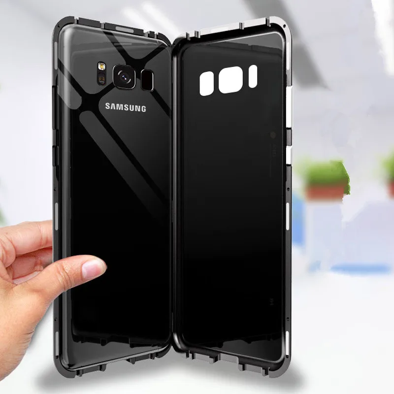 

Luxury High Quality Plating Aluminum Metal Frame + Mirror PC Back Cover Cases For Huawei Y7 Prime Case