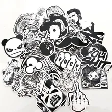 60 black and white can not repeat stickers waterproof