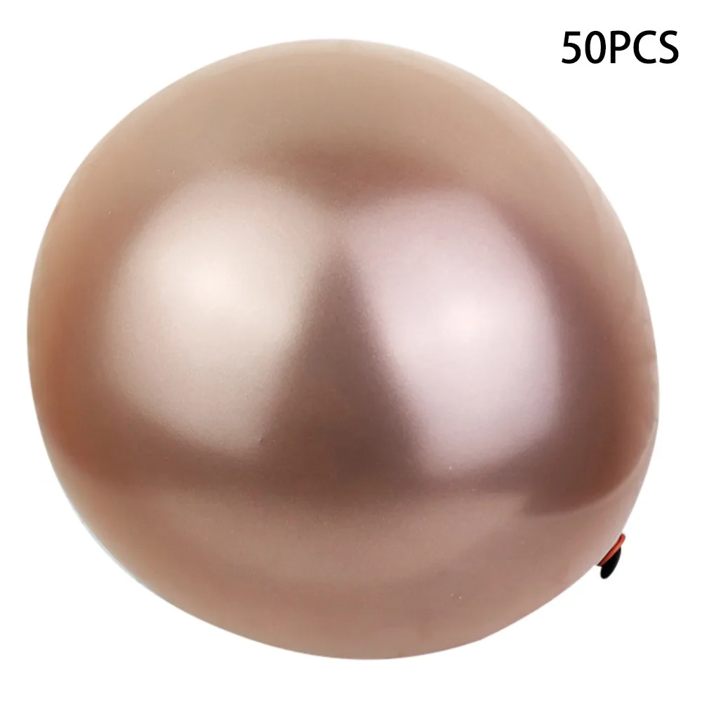 50 шт. красочные латексные хромовые золотые серебряные баллоны 12 дюймов металлические цвета надувные воздушные шары шаровые на день рождения воздушный шарик для свадьбы