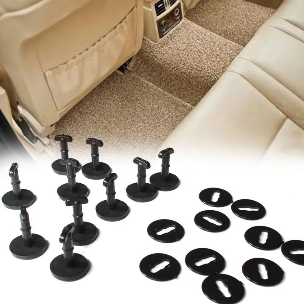 

10PCS Universal Premium Rivet Clip Replacement Tighten Parts Floor Mat Accessories Rivet Retainer for BMW E46 318I 325I X3