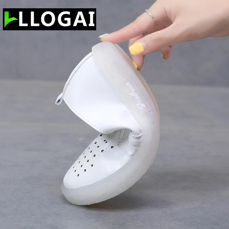 

Comfortable Rubber Flat Shoes Women Sneakers Loafers Flats Autumn Women Shoes PU Slip on Rubber Leather Shoes Women Casual Shoes