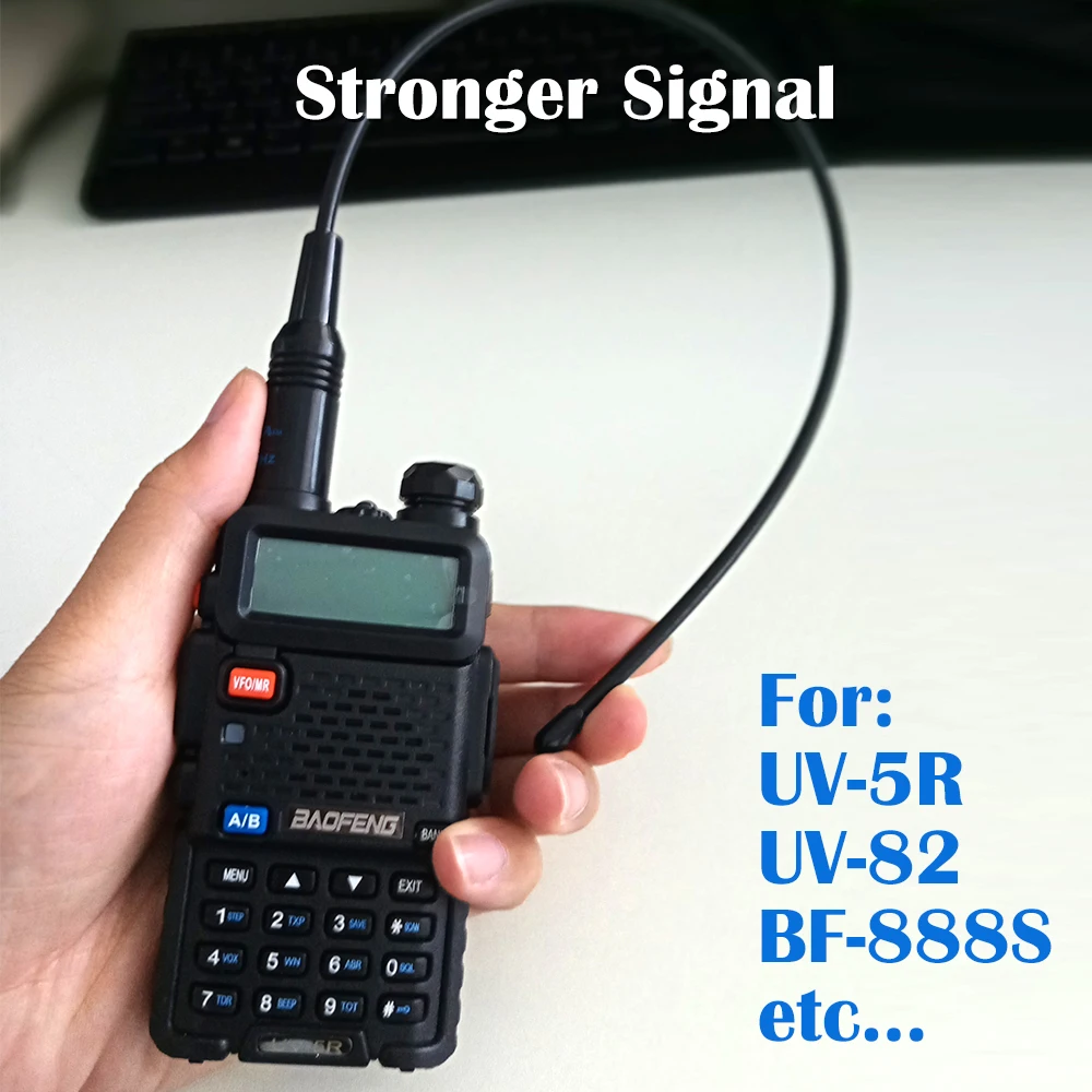 Baofeng NA-771 Antenna Gain NA771 Walkie Talkie Antenna SMA-F 39cm UHF VHF Signal Extend Amplifier for UV-5R BF-888S UV-82