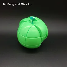 Волшебный куб Яблоко зеленый Stickerless головоломка куб твист игрушки игра рождественские подарки Дети