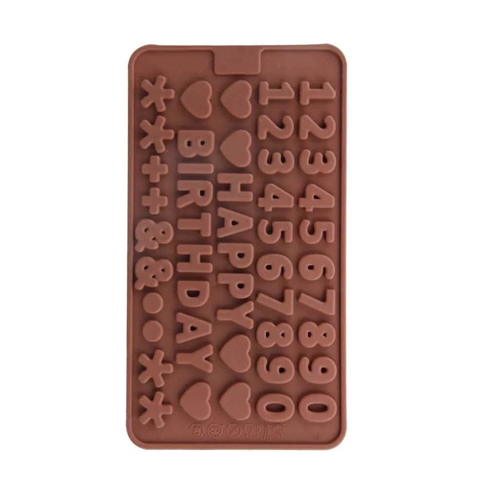 

New Alphabet Numbers Silicone Cake Mold Decorating Fondant Cookie Chocolate J2Y