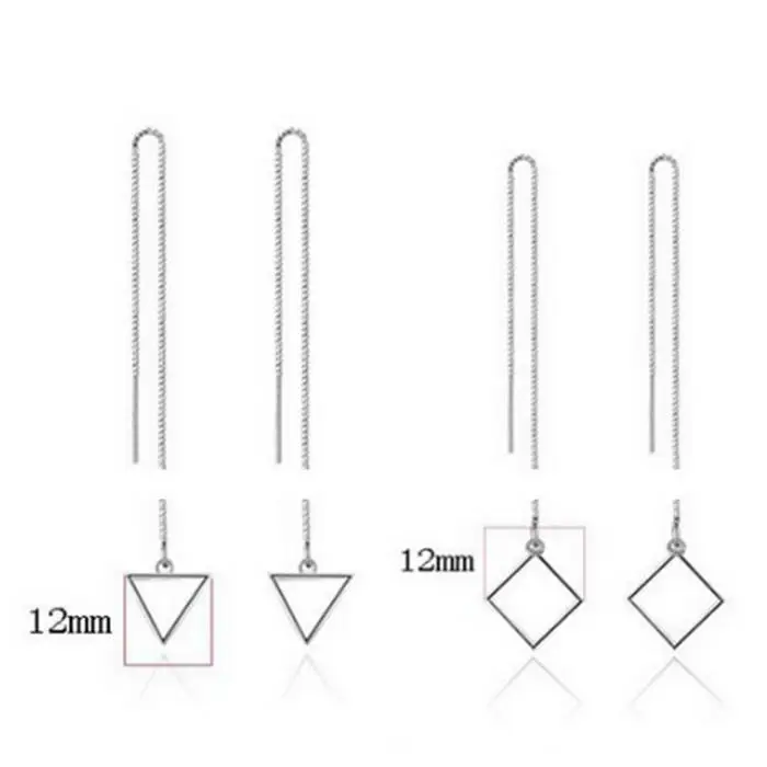 Серьги модные длинные минимализм Висячие Женские Геометрические серьги