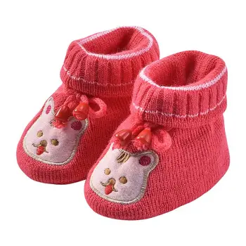 

Baby Boots Winter Baby Knitting Boots Cute Cartoon New Baby boots Newborn Toddler Warm Socks Shoes