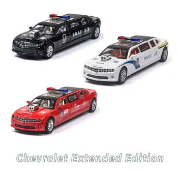 

1:32 Simulation Extended Version of Chevrolet Car Model Alloy Car Pull Back Diecast Model Car Toy Sound Light Kid's Toy Race Car