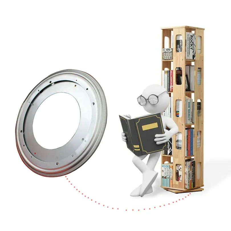 Hq hr 8 بوصة (200 ملليمتر) القطر اضعا الكرة المستديرة لوحة قطب الكامل كسول سوزان الدوار تلفزيون الرف الأثاث موقف قطب