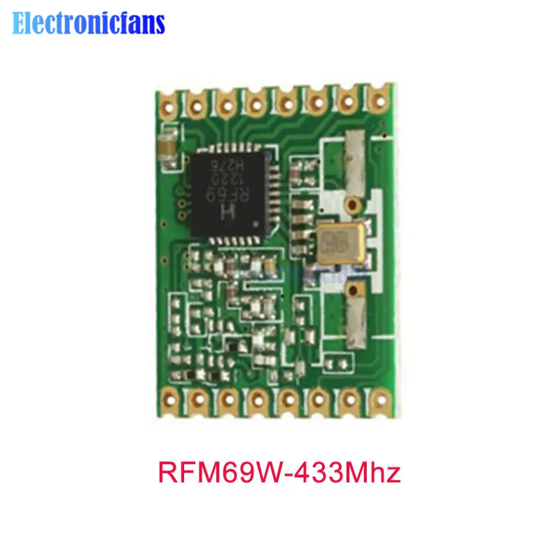 RFM69W RFM69CW RFM69HW 433 МГц 868 915 МГц RF Беспроводной трансивер Температура Сенсор модуль HopeRF FSK низкая Мощность модуль - Цвет: RFM69W-433Mhz