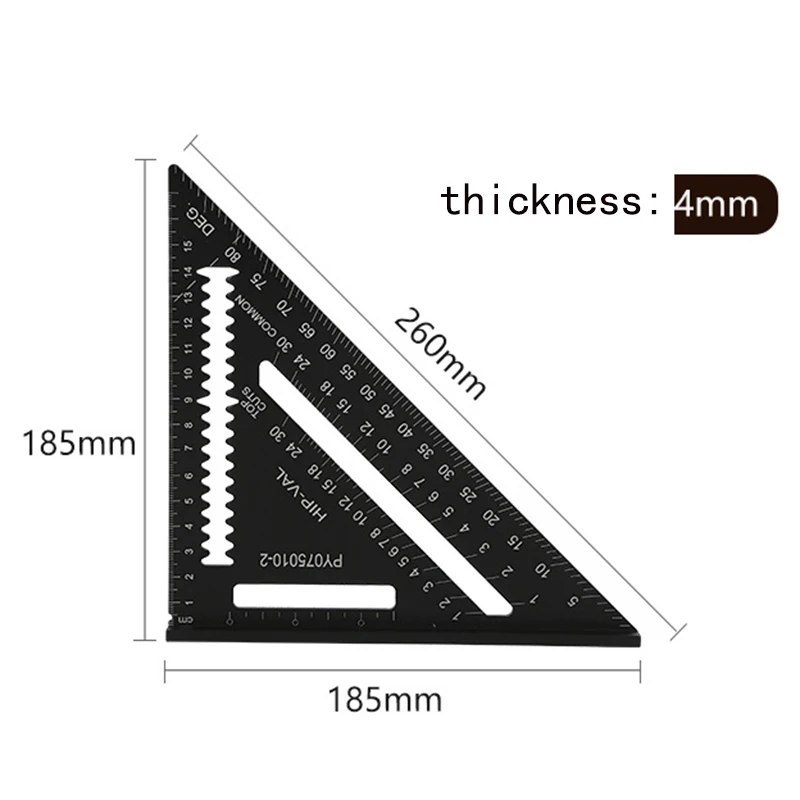 KALAIDUN треугольная угловая линейка квадраты треугольная измерительная линейка по дереву угломер Trammel измерительный инструмент