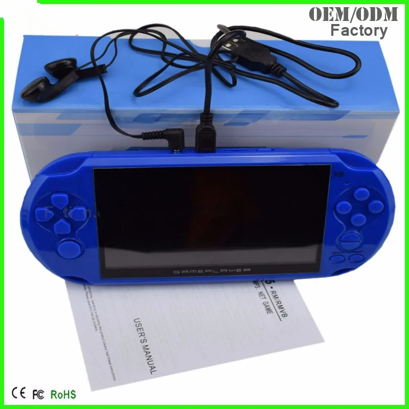 Cdragon handheld game console X9 5 inch large screen high-definition 10000 nes  games 8GB genuine security free shipping