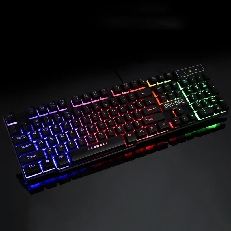 Проводная игровая клавиатура Teclado Gamer светодиодный экран с подсветкой на