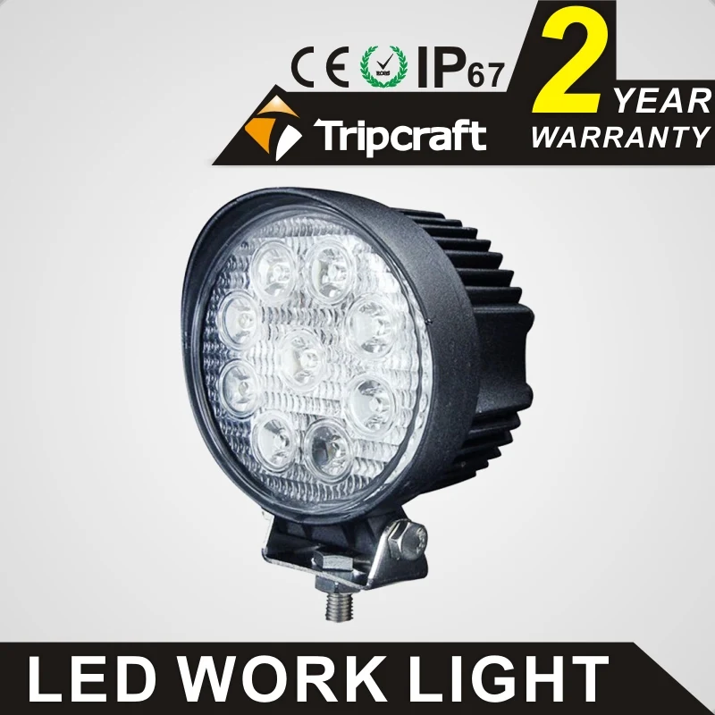 TRIPCRAFT 27W led work light 20pcs/lot high power driving for Off Road ATV Tractor Train Bus Boat spot flood beam fog lamp | Автомобили и