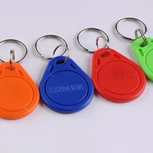 100 шт/партия Rfid Метка контроль доступа смарт-карта 13,56 МГц брелоки FM1108