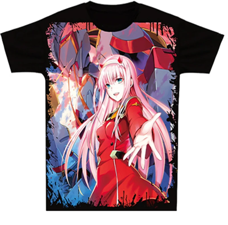 

DARLING in the FRANXX ZERO TWO New Novelty Fashion Anime OTAKU T Shirt Sexy Fun T-shirt cosplay costume Men&Women Shirt