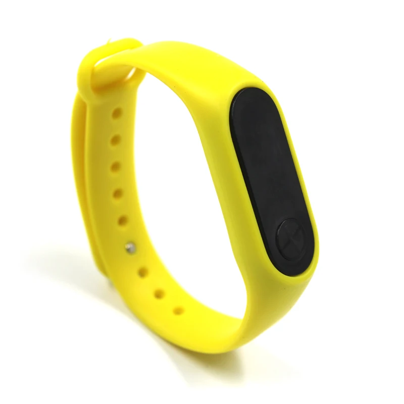 Модные мужские и женские повседневные спортивные часы-браслет, белый светодиодный электронный цифровой карамельный цвет, силиконовые наручные часы для детей