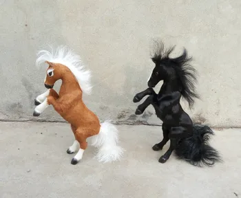

large 32 cm simulation horse Model toy, lifelike , raising front legs horse model decoration gift t176