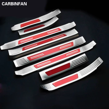 

ACCESSORIES FIT FOR MAZDA 3 AXELA 2014 2015 2016 INNER INSIDE DOOR SCUFF PLATE COVER ENTRY SILL PANEL PEDAL KICK STEP Sticker