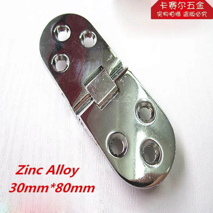 4pcs Zinc Alloy Round Table Hinges Silver Folding Table Flap Hinge